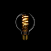 ETH Globe Spiral LED Filament - Ø 8 cm - E27 - dimmable - 7,5W - 2200K - gold