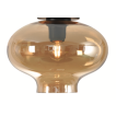 Artdelight Toronto - abat-jour en verre - Ø 26,5 x 18,5 cm - ambre