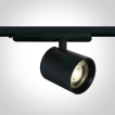 ONE Light COB Shop Range - spot sur rail - Ø 10 x 10 cm - DALI - 35W LED dimmable inclus - noir - couleur de lumière blanc chaud