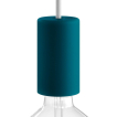 Creative Cables Eiva Elegant - Raccord E27 avec support de câble en silicone - Ø 6 x 10,5 cm - IP65 - pétrole