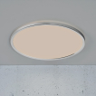Nordlux Oja - plafonnier de salle de bains - Ø 43 x 2,5 cm - 3 niveaux Moodmaker Fonction SceneSelect (3000K-4000K) - 19W LED inclus - IP54 - chrome
