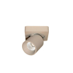 Artdelight Laguna – spot en saillie 1 lumière – Ø 10 x 9,5 cm – 6W LED dimmable inclus – champagne
