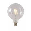 Lucide Lampe à filament LED classe A - Ø 12,5 x 17,5 cm - E27 - 7W non-dimmable - 2700K - transparent