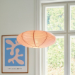 Nordlux Villo - abat-jour en papier sans suspension - Ø 60 x 24 cm - vieux rose