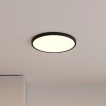 Nordlux Oja Smart - plafonnier - Ø 42 x 2,3 cm - 20W - fonction de gradation via app - 2700-6500K - noir