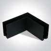 ONE Light Profils de surface magnétiques MIDI - coin pour 42001B et 42002B - 11 x 2,7 x 5,5 cm - noir