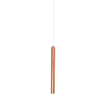 VK Lighting Rados - lampe suspendue - Ø 2,5 x 205 cm - 7W LED inclus - or rose