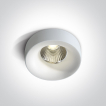 ONE Light Floating Ring Range - spot encastré - Ø 85 mm, 68mm encastré - 12W LED inclus - IP65 - blanc
