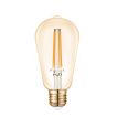 VK Lighting lampe à incandescence - Ø 6,4 x 13,8 cm - E27 - 7W dimmable - 2200K - ambre