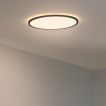 Nordlux Oja - plafonnier de salle de bains - Ø 42,4 x 2,3 cm - 3 niveaux Moodmaker Fonction SceneSelect (3000K-4000K) - 19W LED inclus - IP54 - noir