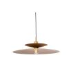 Artdelight Linares - suspension - Ø 50 x 16,5 cm - brun