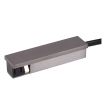 Lucide Linial - système de rails magnétiques - alimentation de départ - noir chrome mat