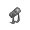 Century Italia Blaze - spot au sol - 10,3 x 4 x 9 cm - 7W LED inclus - IP67 - gris - lumière blanche