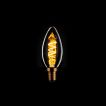 ETH Filament LED Spiral Candle - E14 - 3 niveaux de gradation - 5W - 2200K - transparent