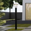 Nova Luce Virtus - poteau de jardin - Ø 12 x 155 cm - IP65 - anthracite foncé
