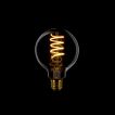 ETH Globe Spiral LED Filament - Ø 8 cm - E27 - dimmable - 7,5W - 2200K - gold