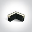 ONE Light LED Accessoires linéaires - angle pour modèles 38150A et 38151A - 8W LED inclus - noir - couleur de lumière blanche