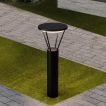 Nova Luce Virtus - lampe à poser - Ø 30 x 27 cm - 16W LED inclus - IP65 - anthracite foncé