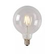 Lucide Lampe à filament LED classe A - Ø 12,5 x 17,5 cm - E27 - 7W non-dimmable - 2700K - transparent
