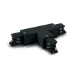ONE Light Square Track Accessories - Connecteur en T gauche - Système de rail triphasé - 16A - noir