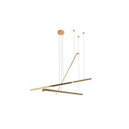 Maxlight Trio - lampe suspendue - Ø 100 x 150 cm - 3 x 12W LED dimmable inclus - gold