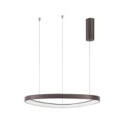 Nova Luce Esteva - lampe suspendue - Ø 65 x 150 cm - 48W LED dimmable inclus - brun café