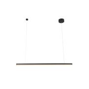 Maxlight Trio - lampe suspendue - 100 x 3,6 x 150 cm - 12W LED dimmable inclus - noir