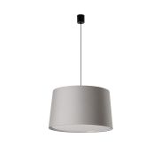 Faro Windsor S - lampe suspendue - Ø 64 x 37,5 cm - noir mat et gris
