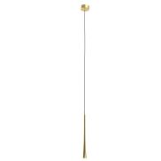 Maxlight Coffee - lampe suspendue - Ø 3 x 140 cm - 7W LED inclus - or brossé