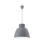 Nova Luce Vince - lampe suspendue - Ø 40 x 130 cm - gris