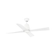 Faro Typhoon - ventilateur de plafond avec lumière et télécommande - Ø 130 cm - 16W LED inclus - IP44 - blanc