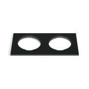 ONE Light - double base décorative carrée - 10105H - noir