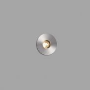 Faro Grund - spot rond pour l'extérieur - Ø 37 mm, Ø 32 mm à encastrer - 2W LED inclus - IP67 - acier inoxydable satiné - couleur de lumière blanc chaud (2700K)