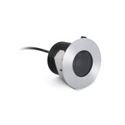 Faro Grund - spot rond pour l'extérieur - Ø 92 mm, Ø 68 mm à encastrer - 13W LED inclus - IP67 - acier inoxydable satiné