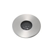 Faro Grund - spot rond pour l'extérieur - Ø 37 mm, Ø 32 mm à encastrer - 2W LED inclus - IP67 - acier inoxydable satiné - couleur de lumière blanc chaud (3000K)