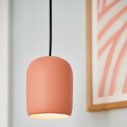 Nordlux Notti - lampe suspendue - Ø 10 x 120 cm - Terracotta