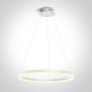 ONE Light LED Suspension Rings - lampe suspendue - Ø 60 x 150 cm - 40W LED inclus - blanc