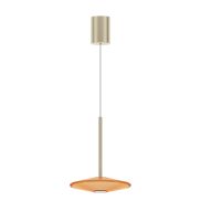 VK Lighting Sora - lampe suspendue - Ø 20 x 336 cm - 10W dimmable LED inclus - orange