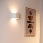 Lucide Vertigo - applique murale rechargeable avec capteur - 10 x 10 x 10 cm - 6W LED dimmable inclus - IP54 - blanc