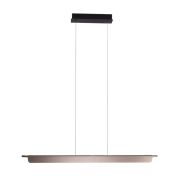 Maxlight Jo-Jo - lampe suspendue - 124 x 6 x 195 cm - 40W LED inclus - 2700K-5500K - gris et noir