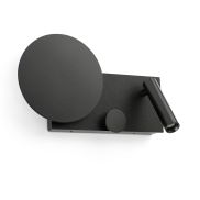 Faro Klee - applique murale - 27 x 3 x 16 cm - 10W+3W LED dimmable inclus - gris texturé