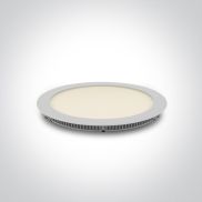 ONE Light Round Recessed Panels - plafonnier encastré - Ø 22,3 x 2,2 cm - 18W LED inclus - IP40 - blanc - CCT