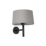Faro Windsor - applique murale - Ø 29 x 39,2 x 26,5 cm - noir mat et gris