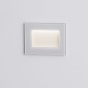 Nova Luce Olin - applique encastrée - 10,2 x 7,8 x 5,8 cm - 3W LED inclus - IP65 - blanc sablé