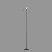 Artdelight Kansas - lampadaire - 20 x 25 x 140 cm - 6W dimmable LED inclus - noir et or chaud