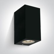 ONE Light GU10 Outdoor Cube Lights - applique murale -  9 x 7 x16 cm - IP65 - noir
