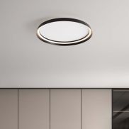 Nova Luce Ormi - plafonnier - Ø 60 x 7 cm - 48W dimmable LED inclus - noir sablé