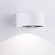 Nova Luce Opera - applique murale extérieure - 11 x 6,8 x 10 cm -  6W LED inclus - IP54 - blanc sablé