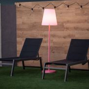 New Garden Lola slim 180 - lampadaire d'extérieur - Ø 44 x 177 cm - 7W dimmable LED inclus - IP65 - rose gold