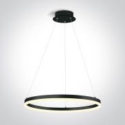 ONE Light LED Suspension Rings - lampe suspendue - Ø 60 x 150 cm - 40W LED inclus - noir